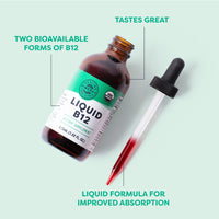 Vimergy Vitamins & Supplements Organic Liquid B12